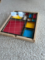Układanka sensoryczna Little Mondrian – Kreatywny sorter geometryczny 3w1