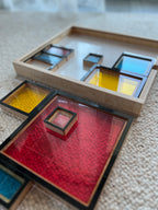 Układanka sensoryczna Little Mondrian – Kreatywny sorter geometryczny 3w1