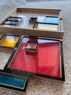 Układanka sensoryczna Little Mondrian – Kreatywny sorter geometryczny 3w1