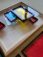 Układanka sensoryczna Little Mondrian – Kreatywny sorter geometryczny 3w1