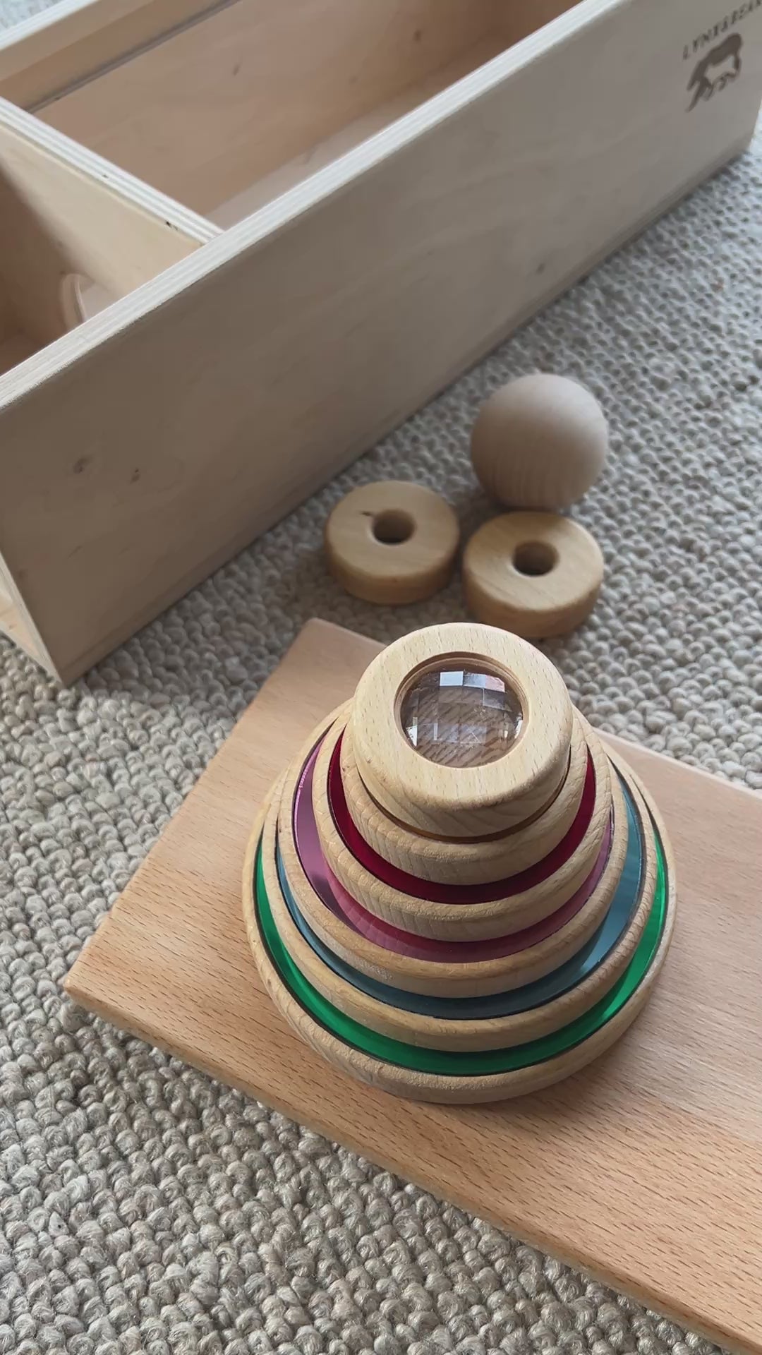 H+ Wieża Hanoi, pudełko z kulką Montessori