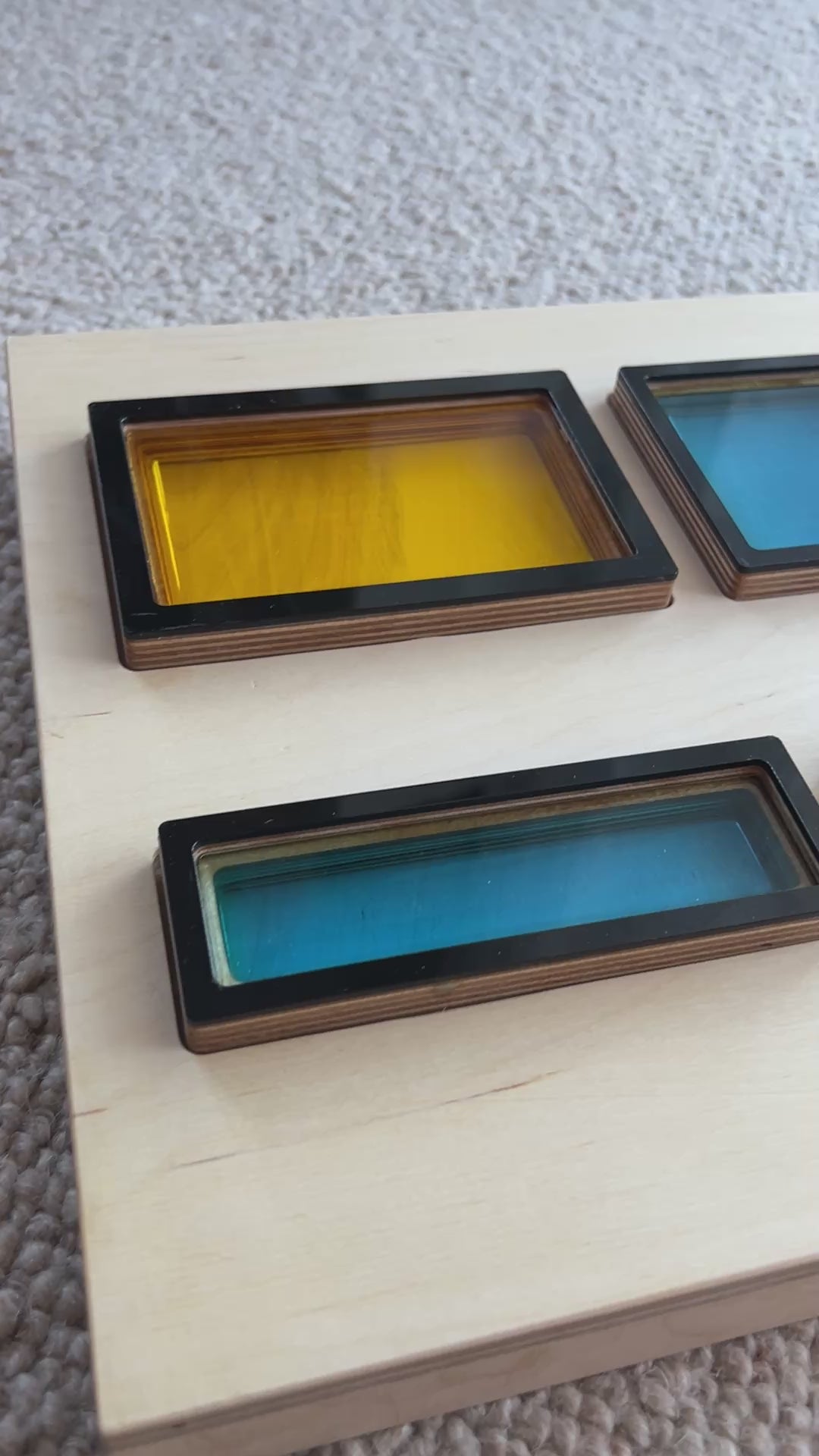 Układanka sensoryczna Little Mondrian – Kreatywny sorter geometryczny 3w1